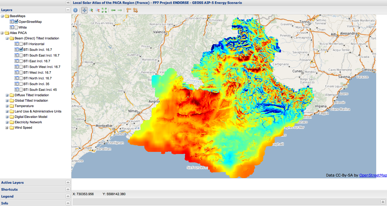 PACA Atlas WebGIS Client 